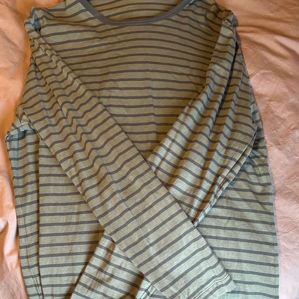 Lululemon Striped Long Sleeve Shirt